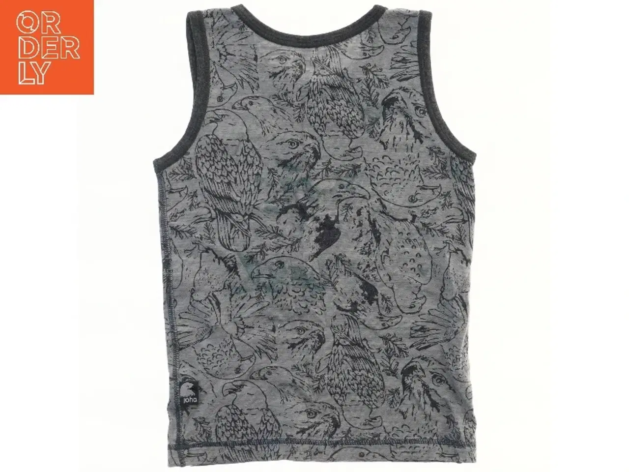 Billede 2 - Uld/bomuld Joha undertrøje med fuglemotiv fra Joha (str. 140)