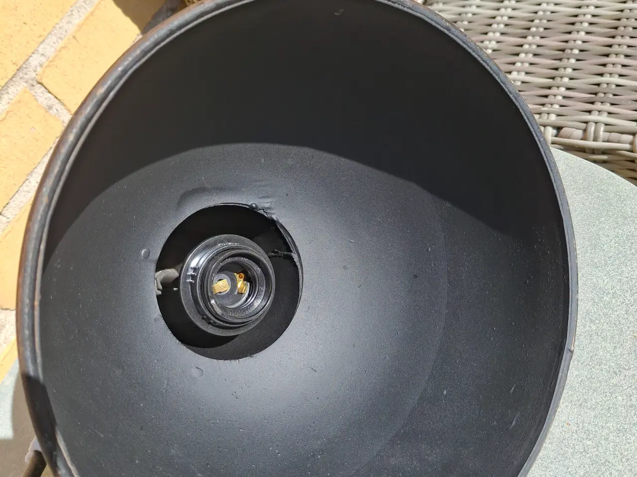 Billede 3 - Loftslampe i antik industri look