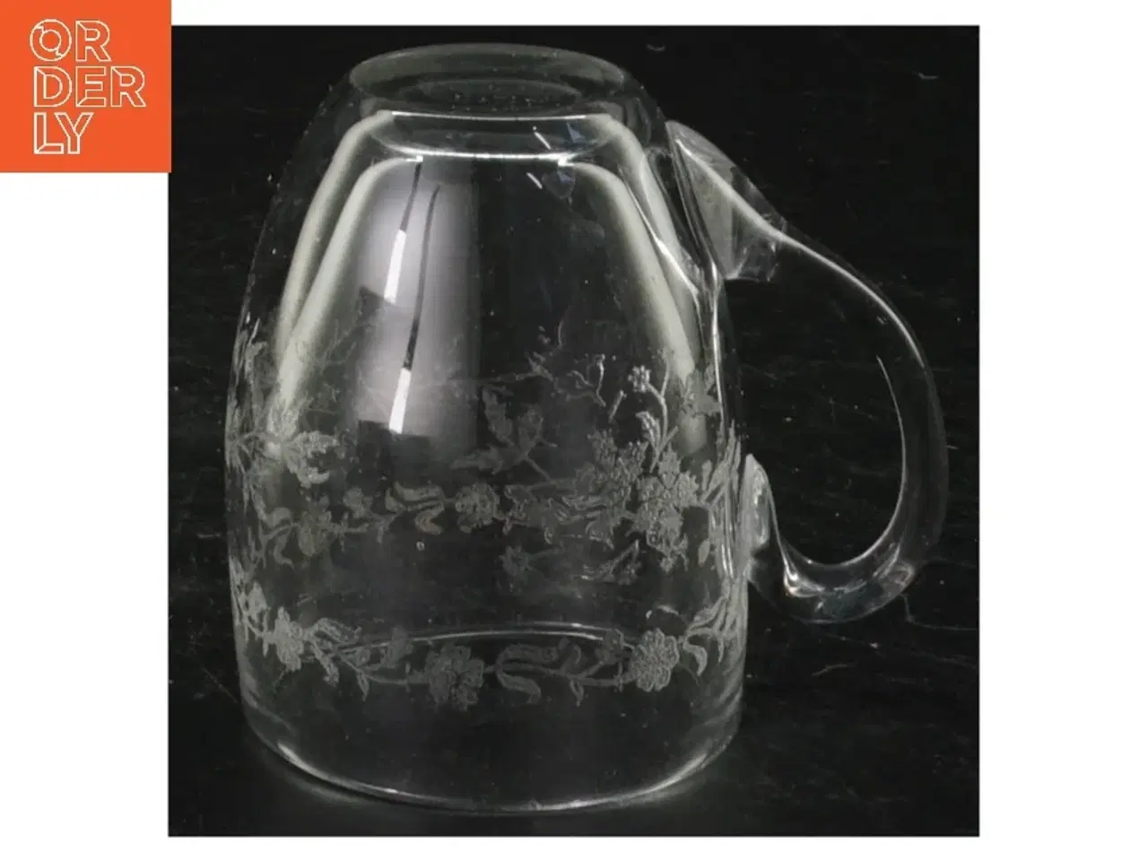 Billede 2 - Graveret glaskrus (str. 7 x 5 cm)