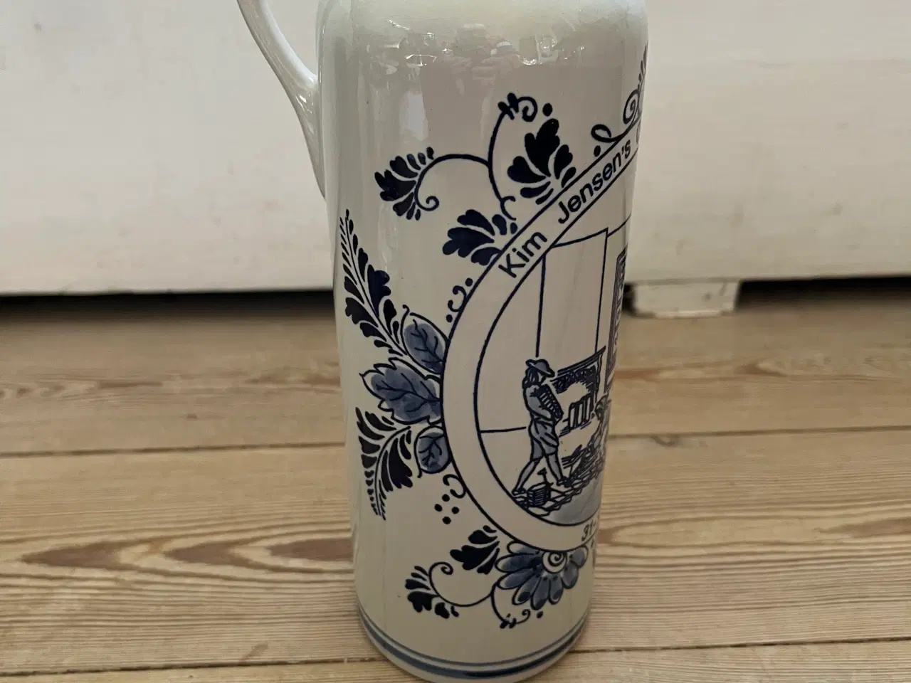 Billede 3 - Delft kande / flaske med tekst