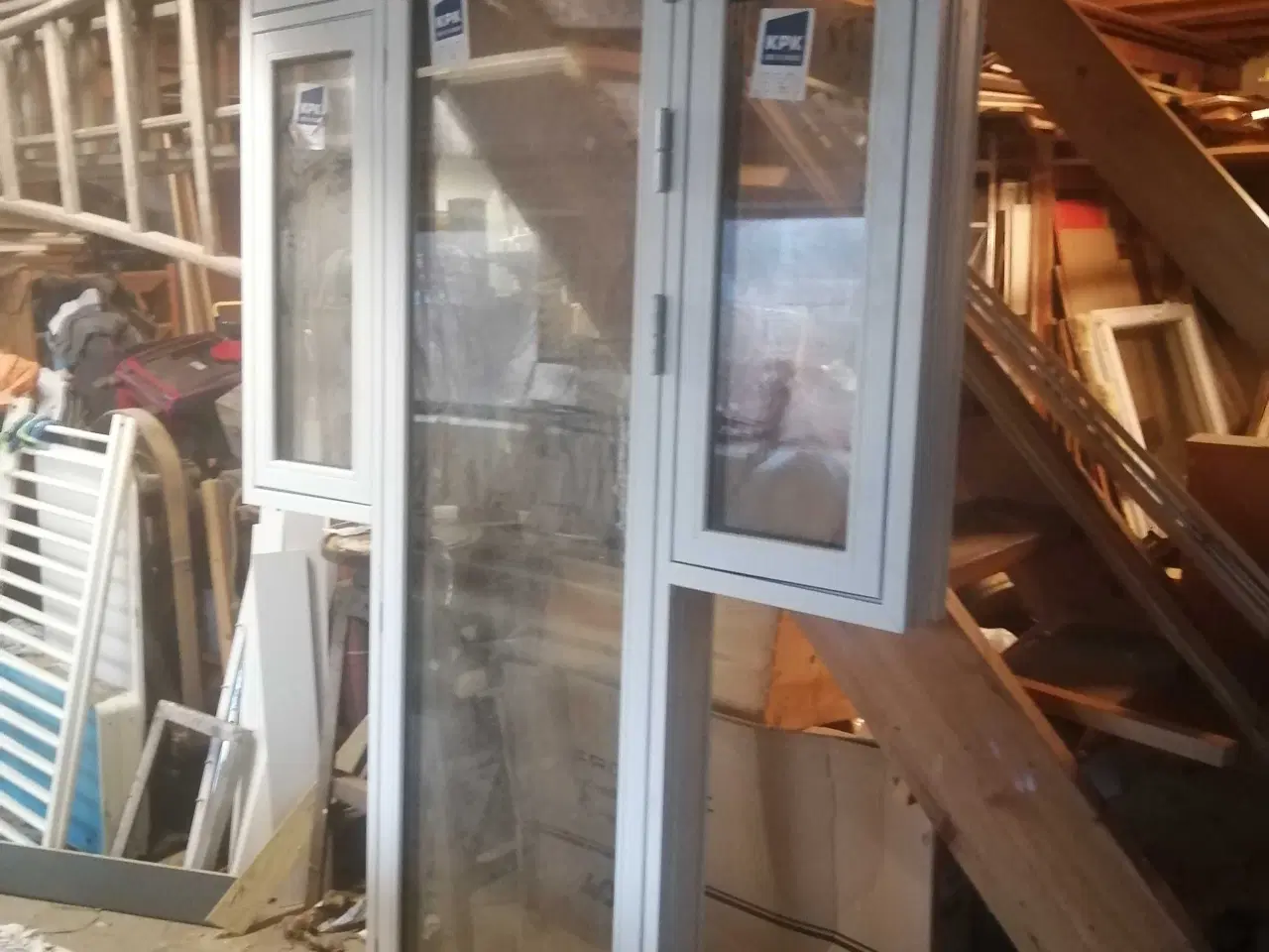 Billede 1 - Terrassedørsparti. Træ alu. 