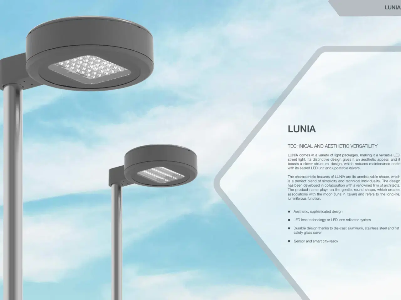 Billede 3 - Swarco Lunia 3 LED Post Lampe 