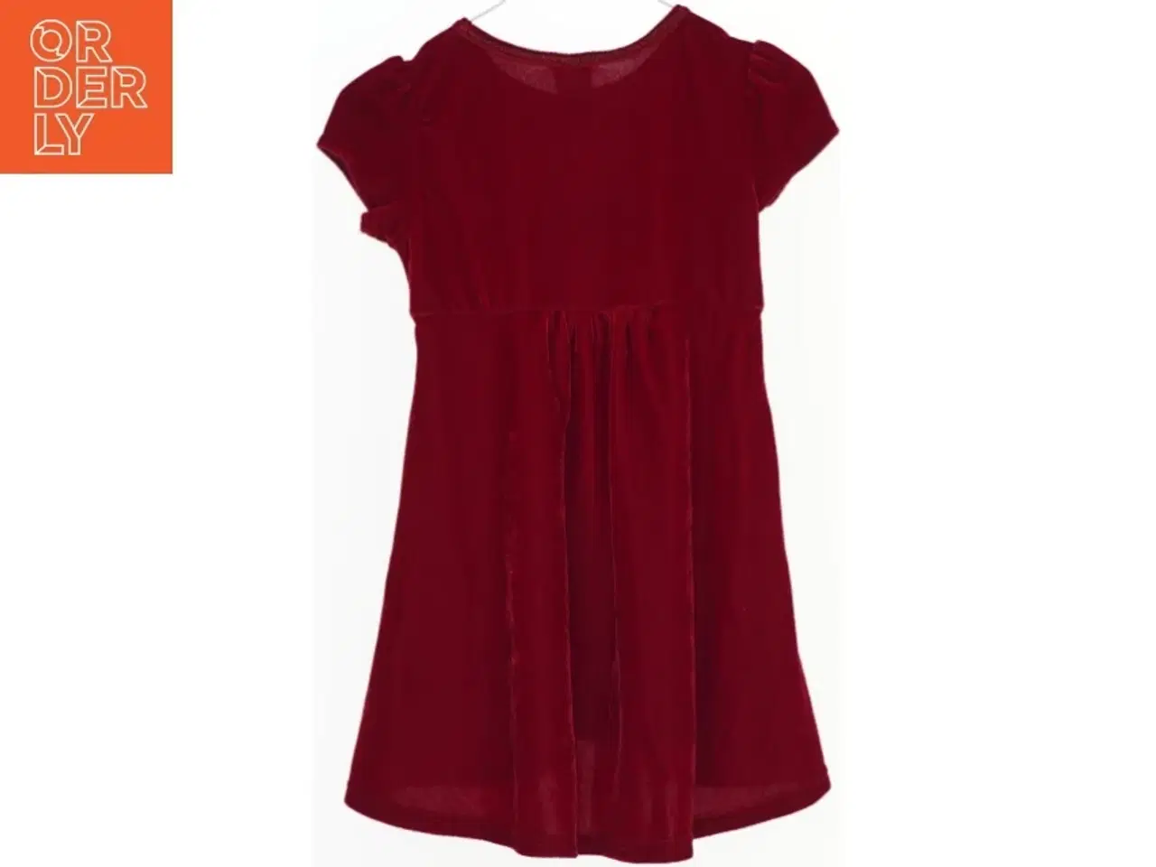 Billede 2 - Rød velourkjole / julekjole med pailletter fra Friends (str. 98)