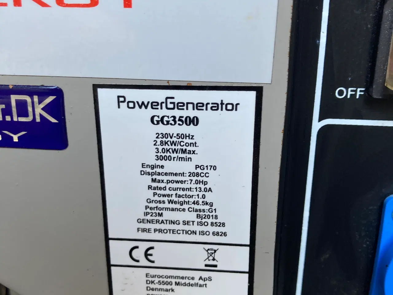 Billede 4 - Benzindreven generator, 3.000 Watt
