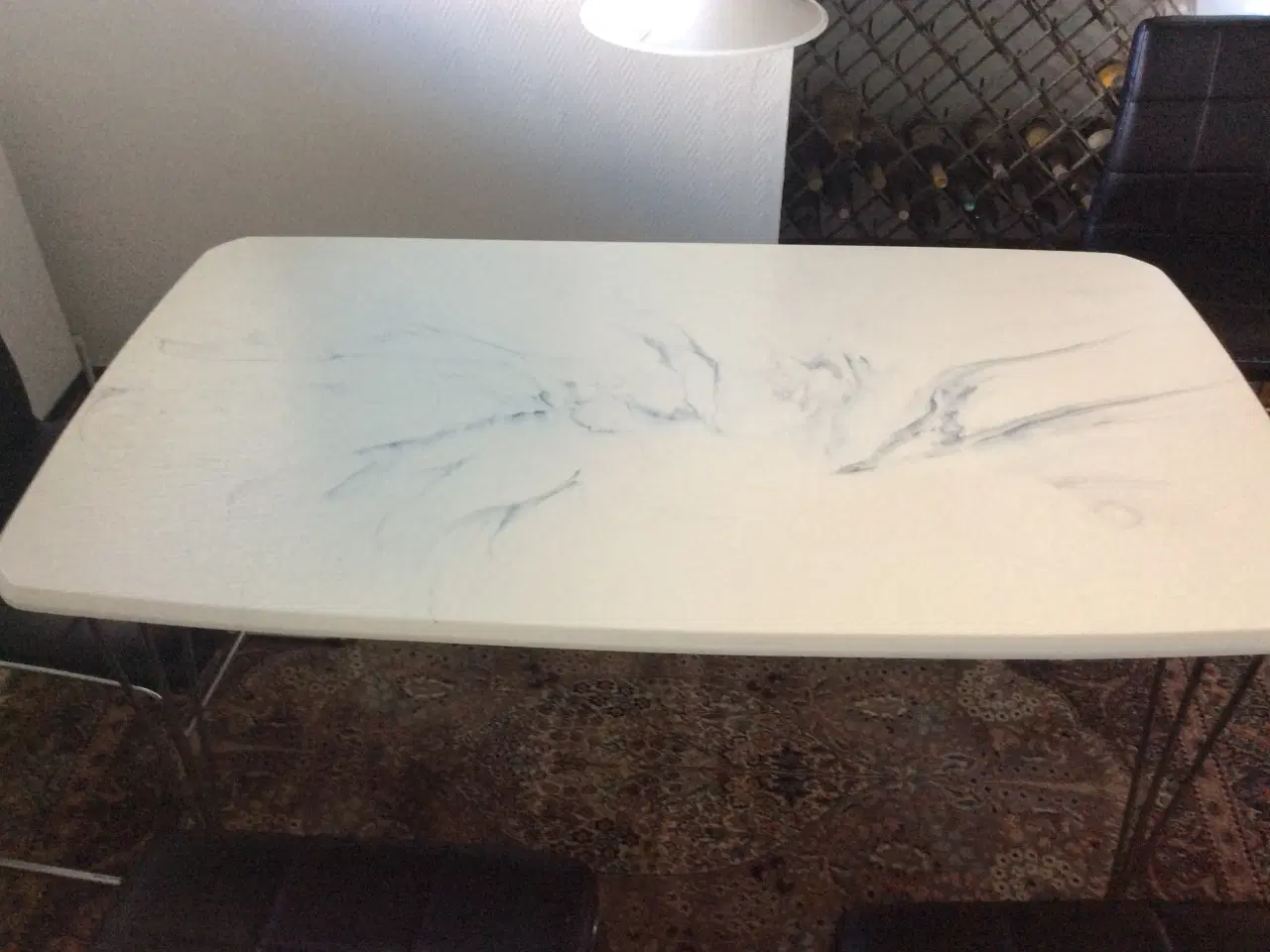 Billede 2 - Køkkenbord med marmorplade