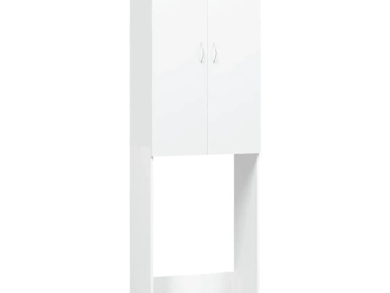 Billede 2 - Badeværelsesskab til vaskemaskine 64x25,5x190 cm hvid
