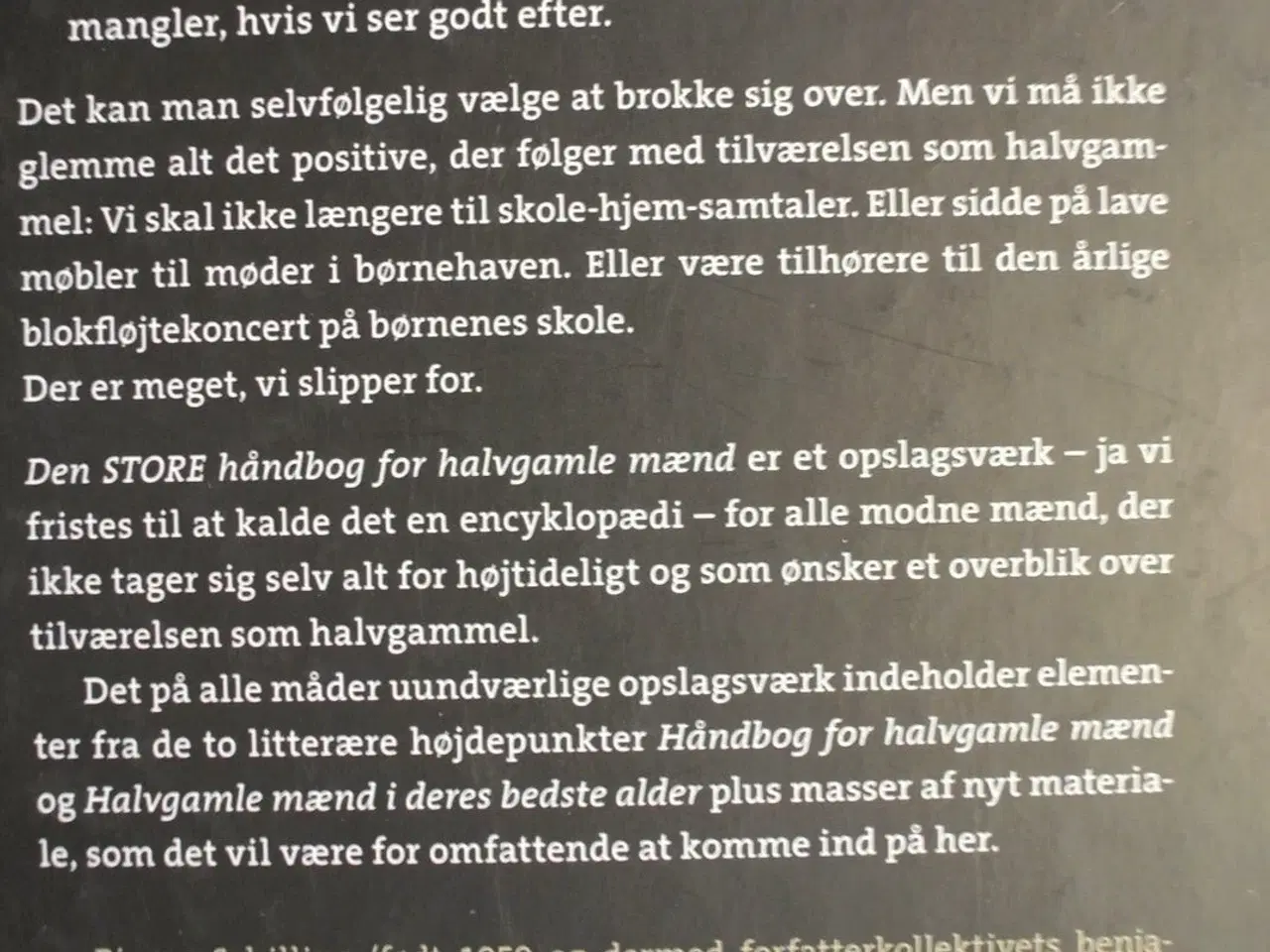 Billede 3 - den store håndbog for halvgamle mænd, af bjarne sc