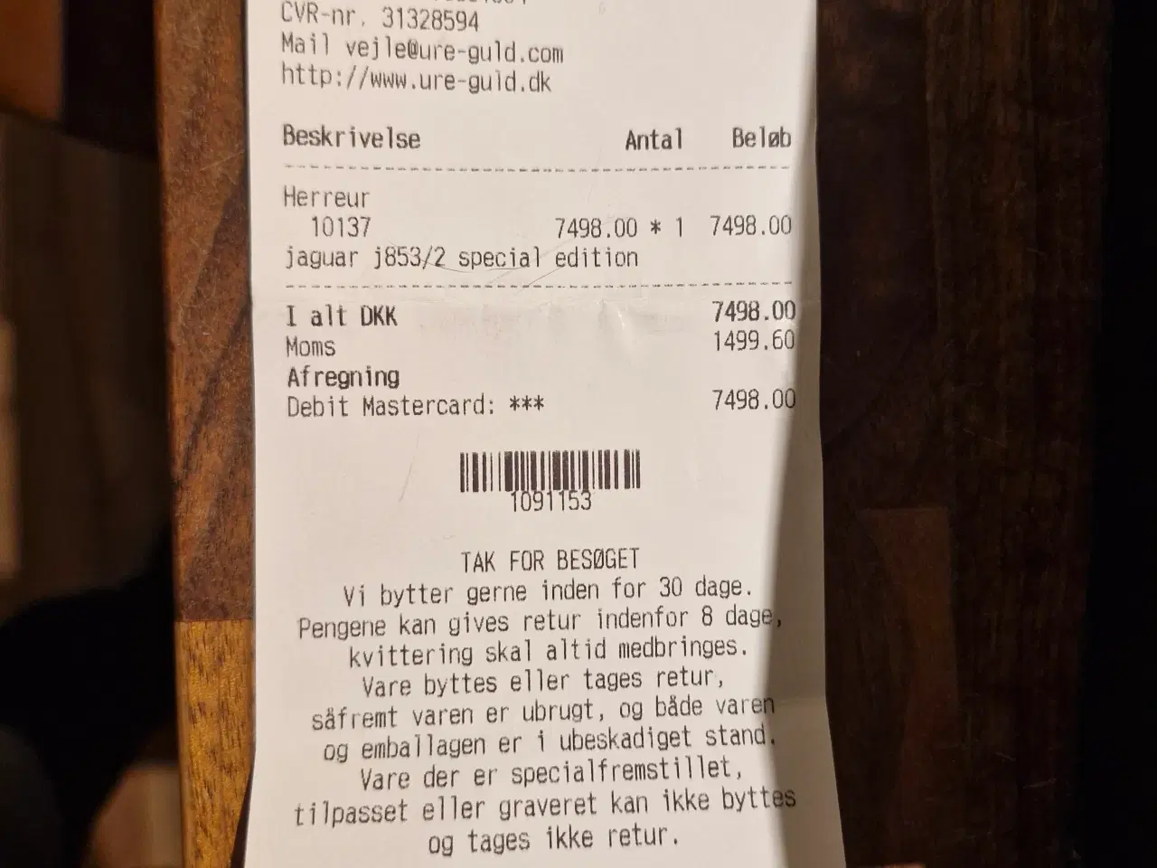 Billede 4 - JARGUAR UR SPECIAL EDITION