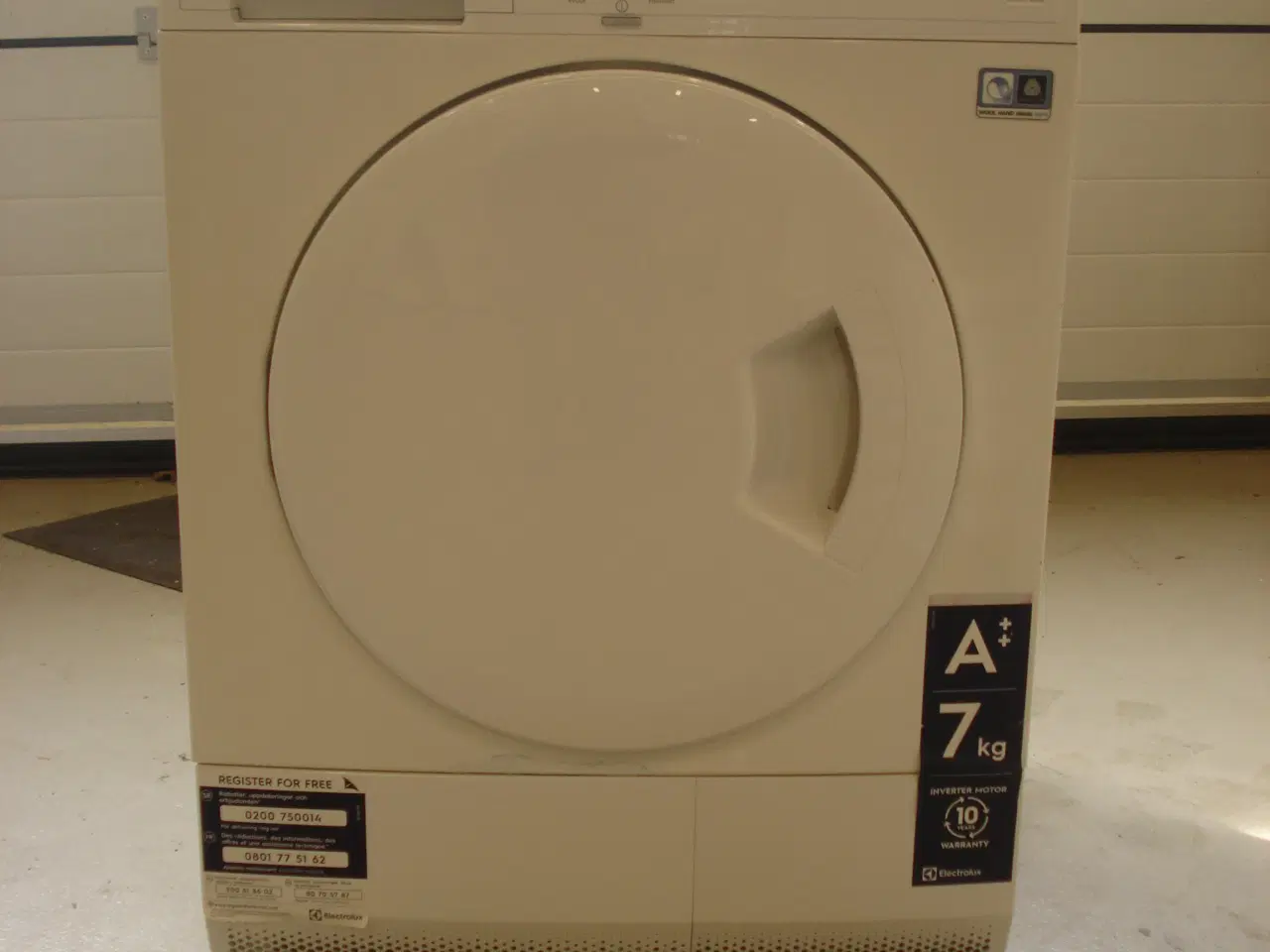 Billede 1 - 7 kg. Electrolux kondens tørretumbler.