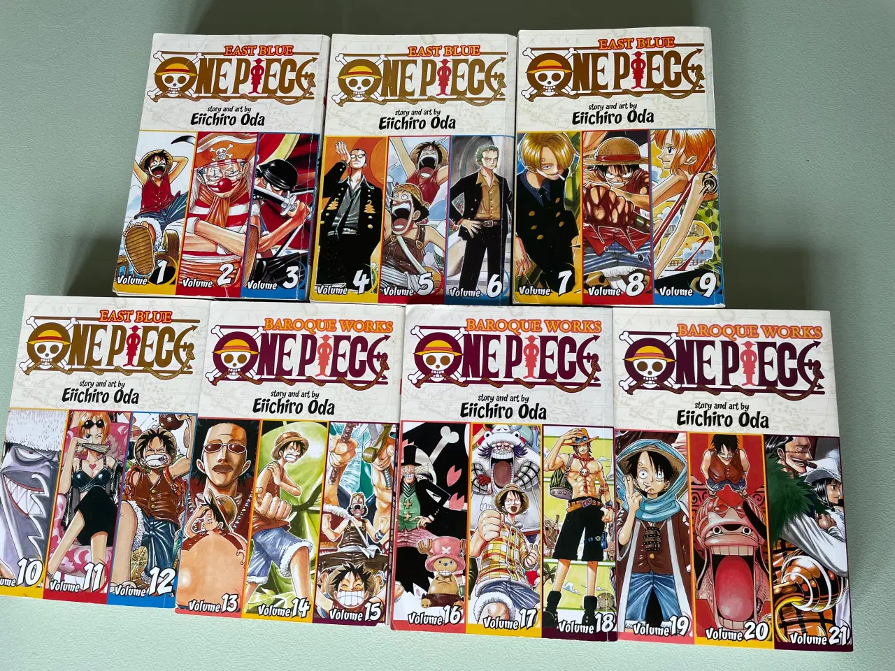 Billede 1 - One Piece Vol. 1-21. (3-i-1 bøger)