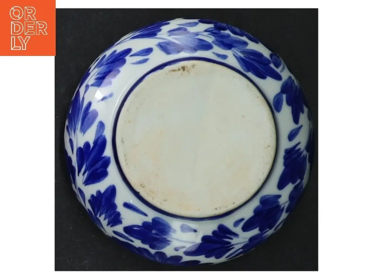 Billede 3 - Blå og hvid keramik askebæger (str. Ø. 10 cm)