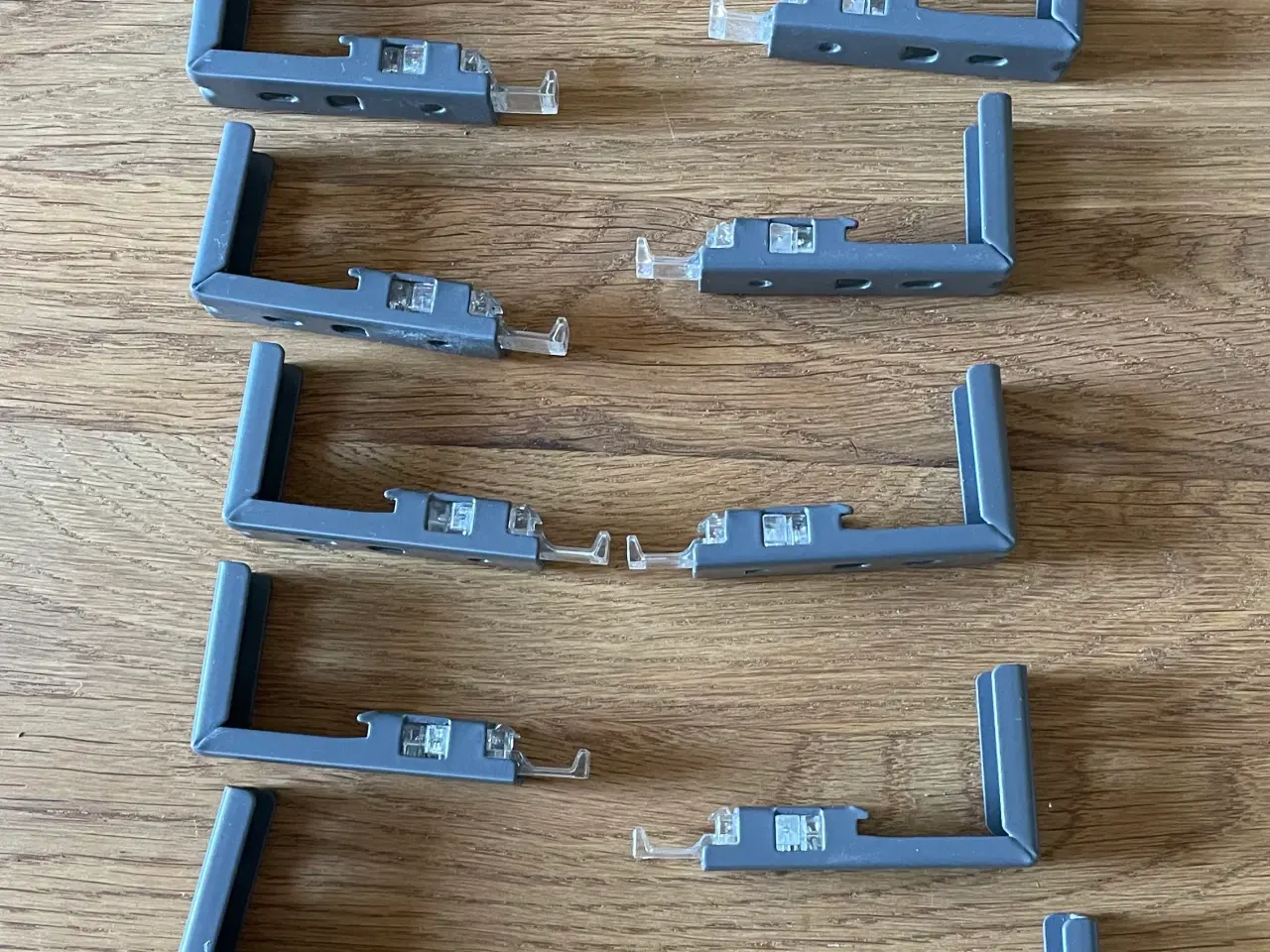 Billede 3 - 7 grå Hoppvals Plissegardiner m. touch, lysdæmp.