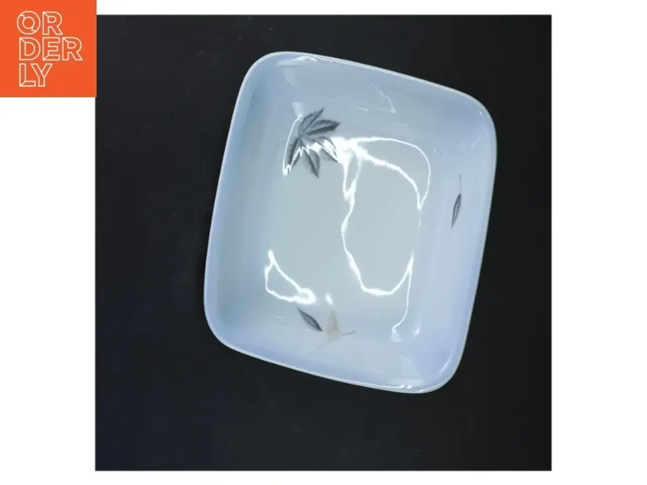 Billede 2 - Rektangulær porcelænsskål (str. 5x20x20 cm)