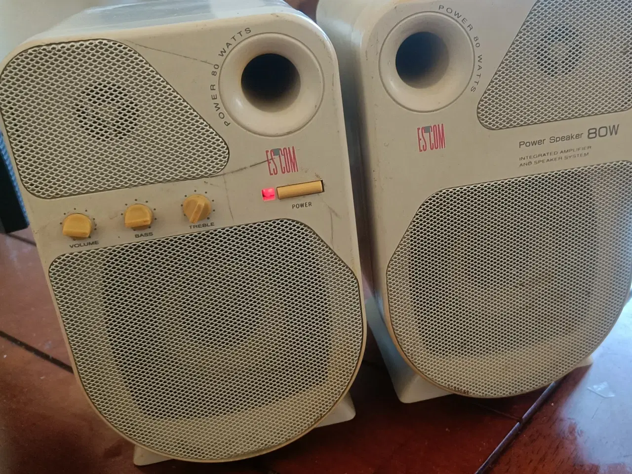 Billede 1 - Retro Pc højttalere, ESCOM Power Speaker 80w