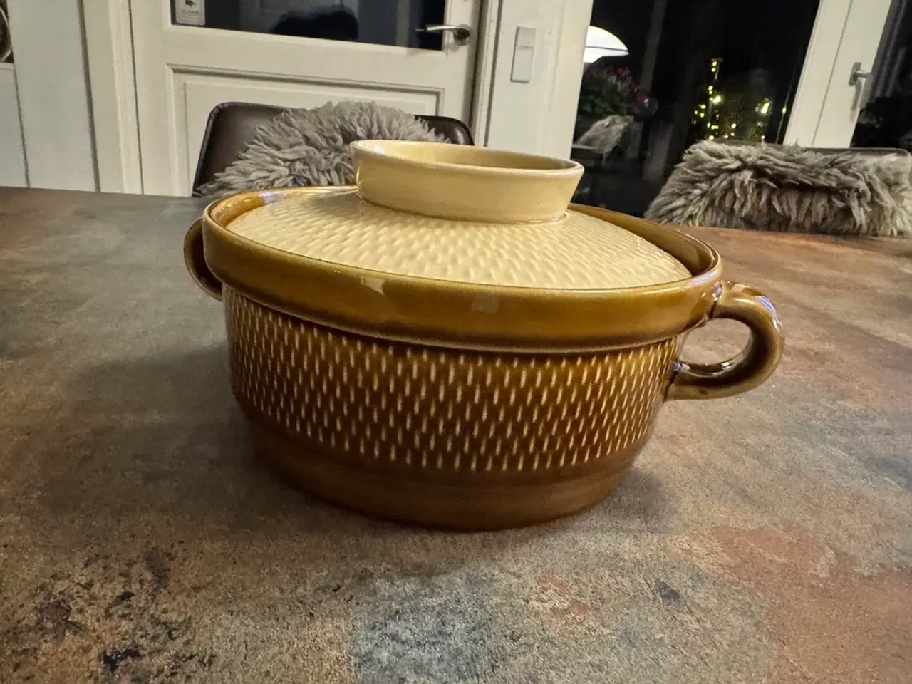 Billede 2 - Vintage Stavangerflint "Flamingo" serveringsfad 