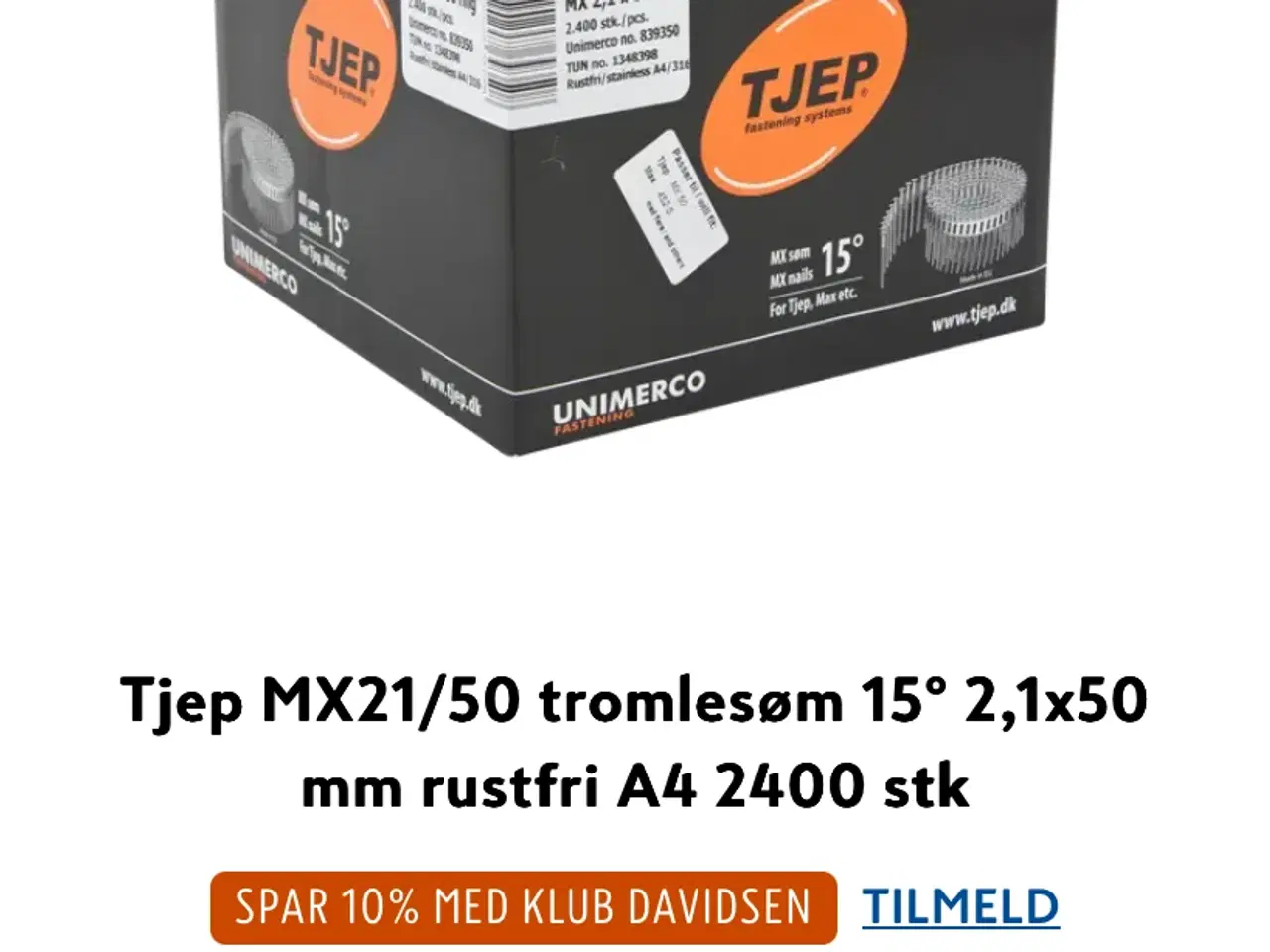 Billede 3 - TJEP ringsøm ca.750 stk.