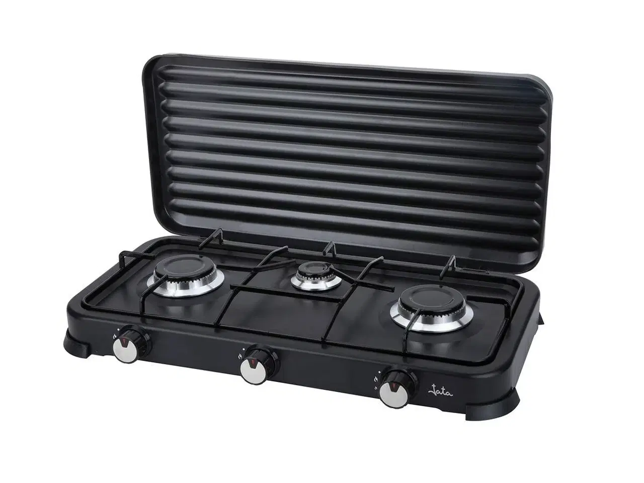Billede 1 - Gas campingkomfur JATA - 3 blus - Sort