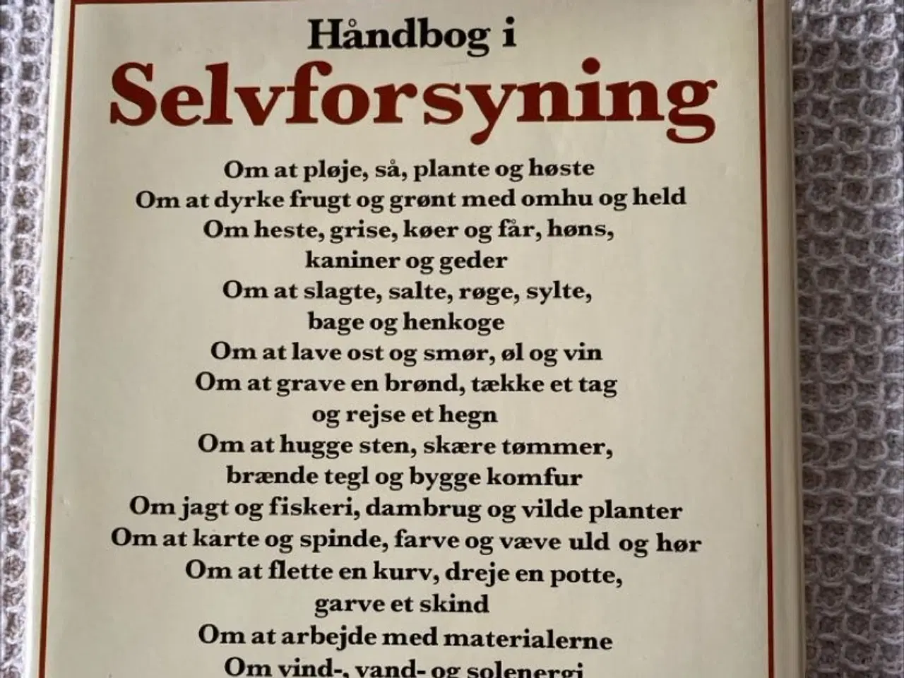 Billede 2 - Håndbog i selvforsyning af John Seymour