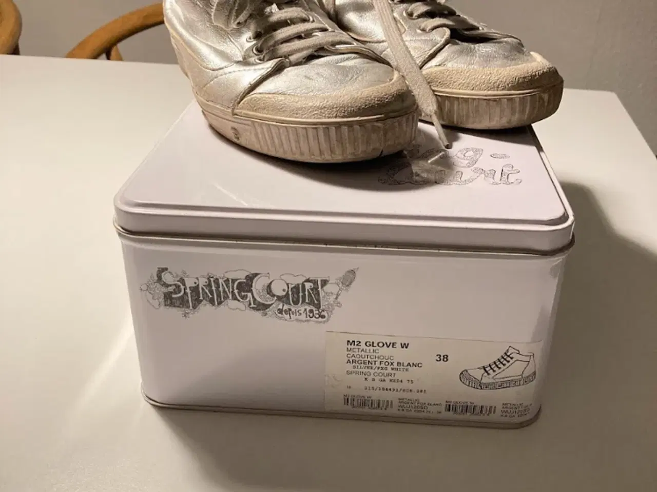 Billede 5 - Spring Court Sneakers ( 2 par Gold + Silver)