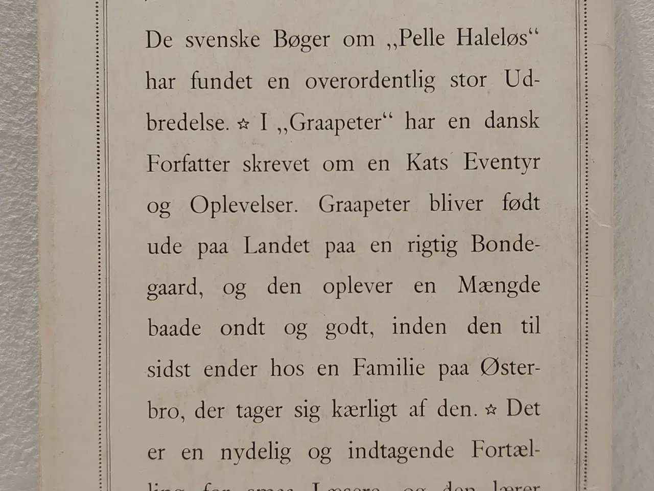 Billede 2 - Jesper Ewald: Graapeter. ill. A.Ungermann. 1942.