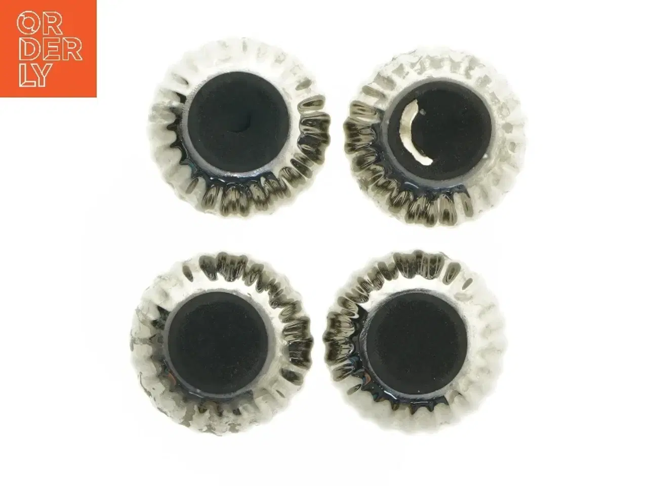 Billede 2 - Lysestager i sølvfarvet metal (str. Ø 8 cm)