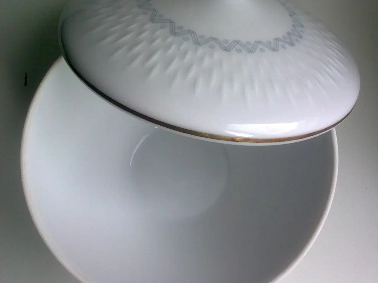 Billede 7 - Retro påske FÅR LAM hvid skål m guldkant