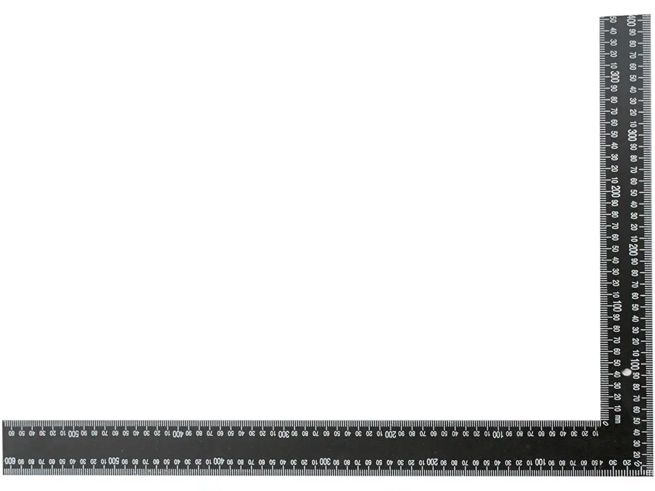 Billede 1 - Vinkel Lineal 40x60 cm - Præcise Målinger i Metal