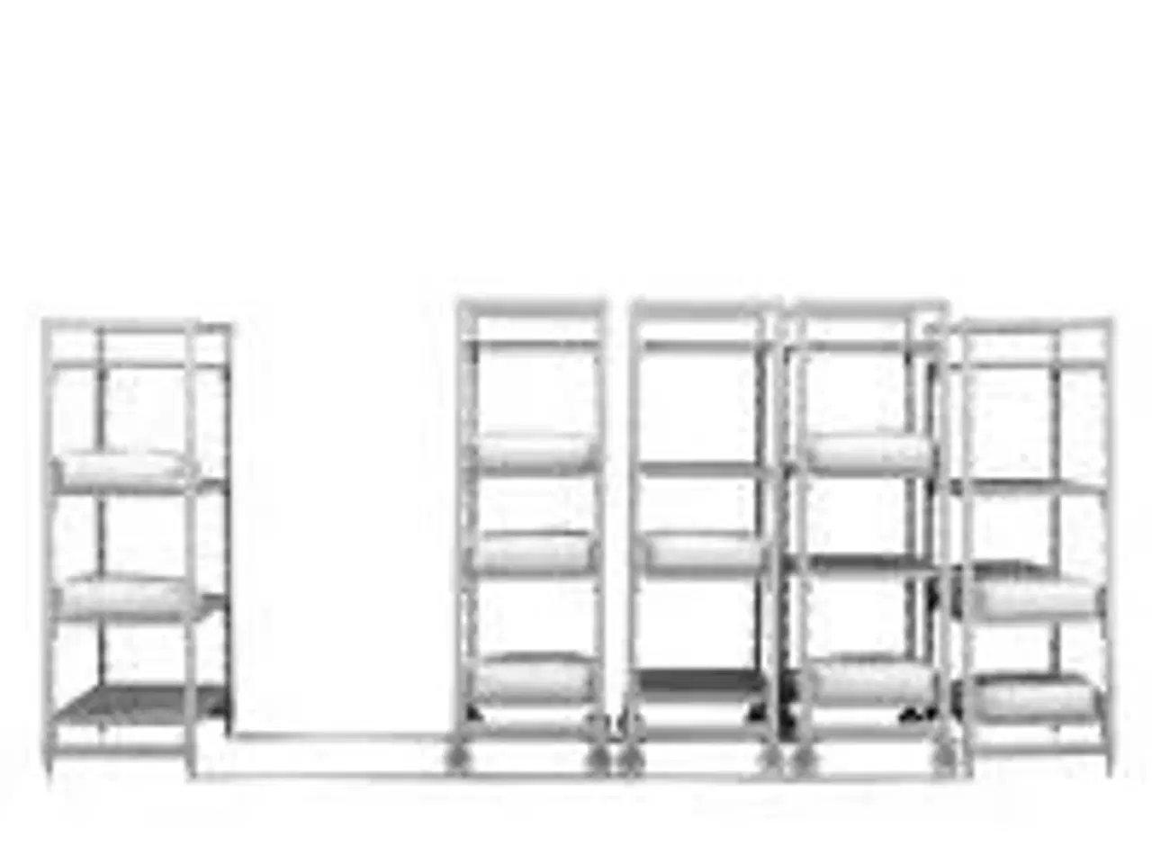 Billede 1 - Reol High Density m/plade D500xB1380 mm Cambro Camshelving Premium