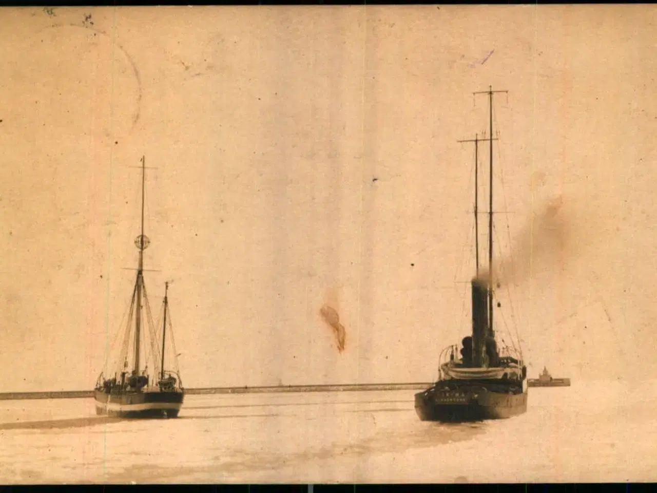 Billede 1 - Bjergningsdampskib Viking  - Fotokort u/n - Brugt