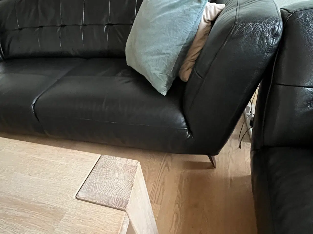 Billede 1 - 3 personers lædersofaer 