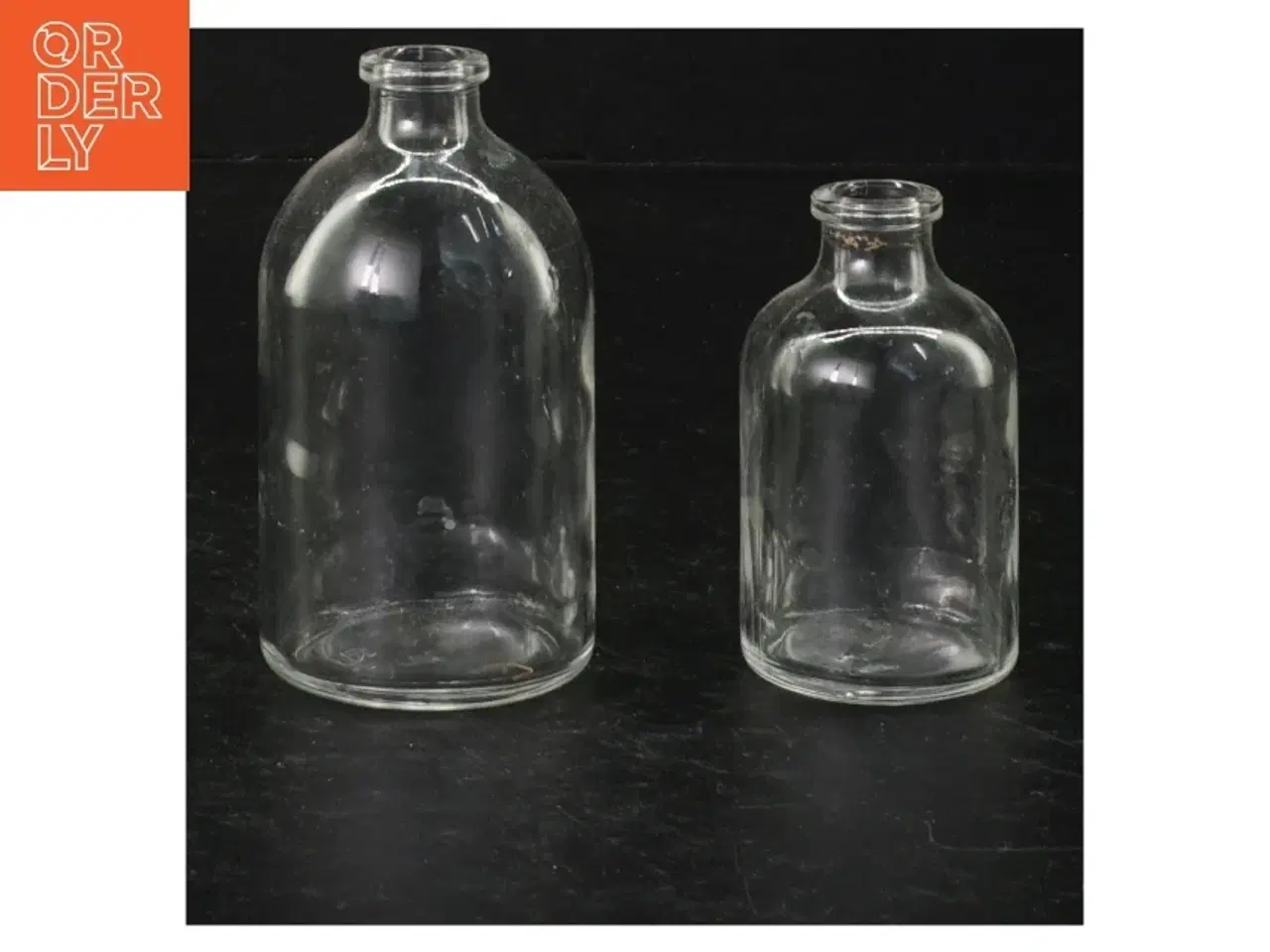 Billede 3 - Gennemsigtige glasflasker (str. 10 cm 7 cm)