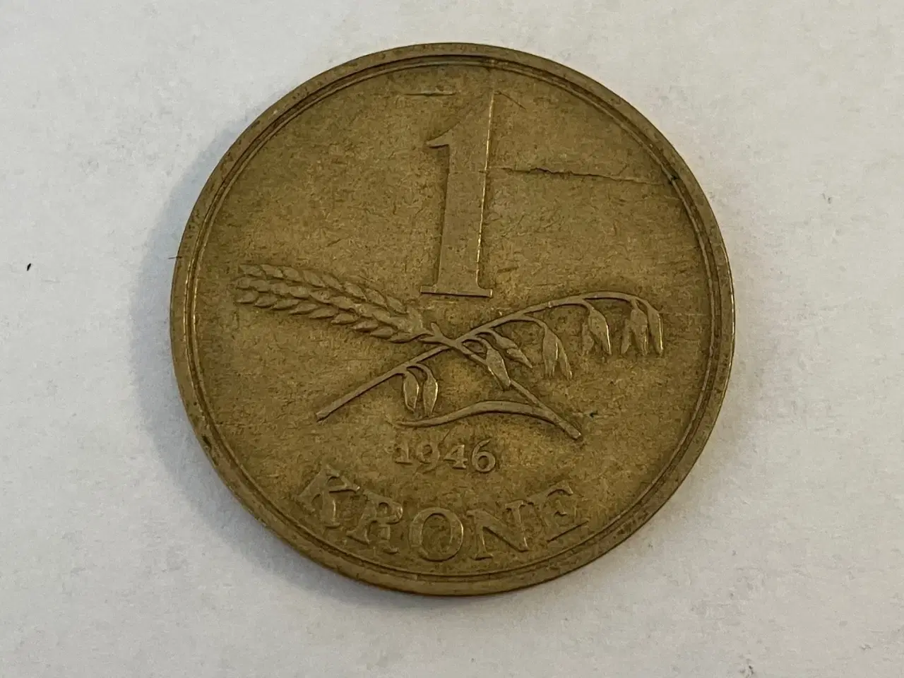 Billede 1 - 1 krone Danmark 1946
