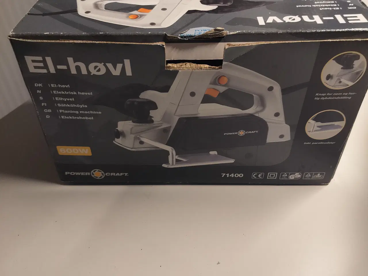 Billede 1 - Power craft elhøvl 600 w