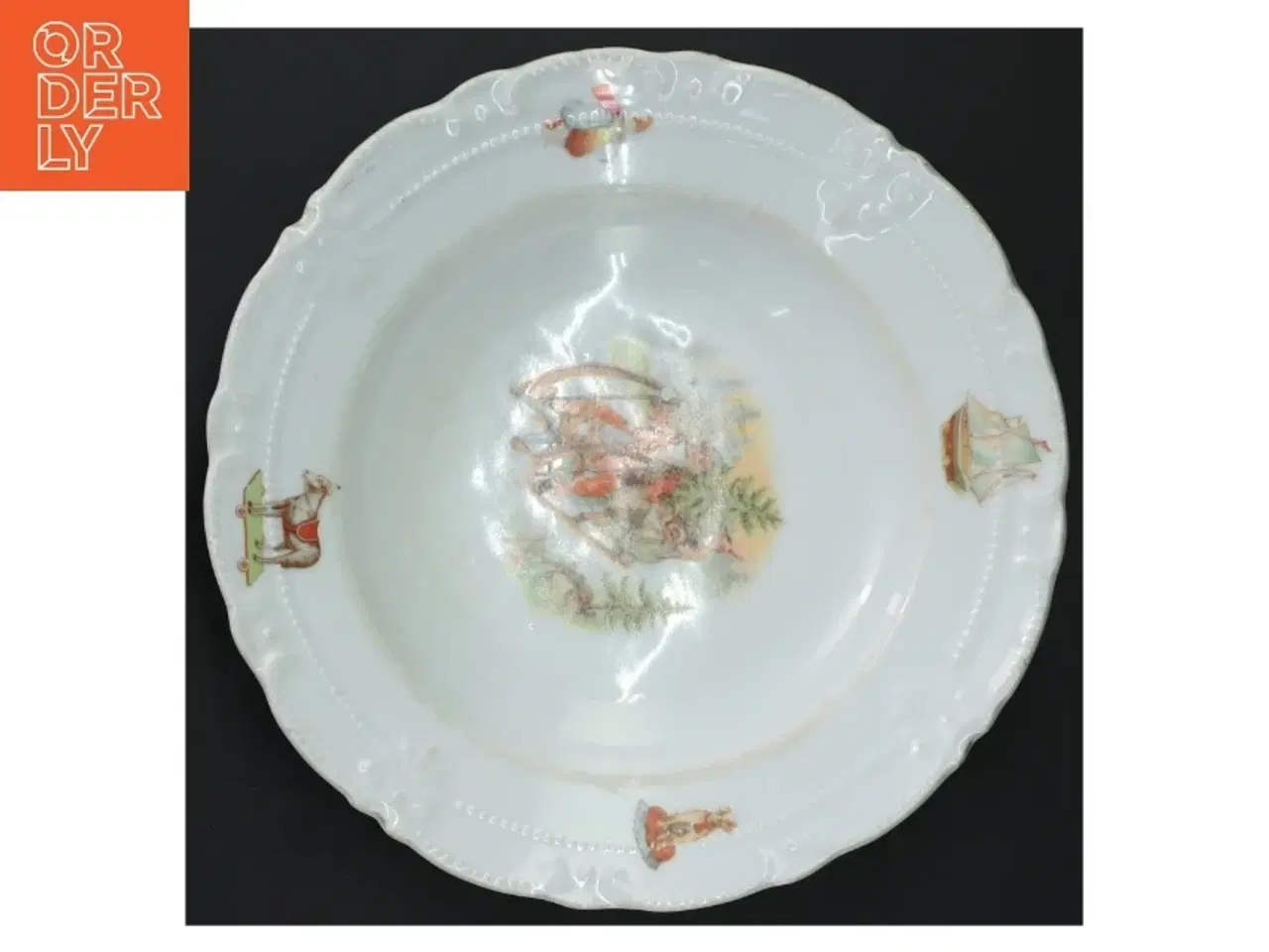 Billede 3 - Barne …Antik porcelænstallerken (str. 20 cm)