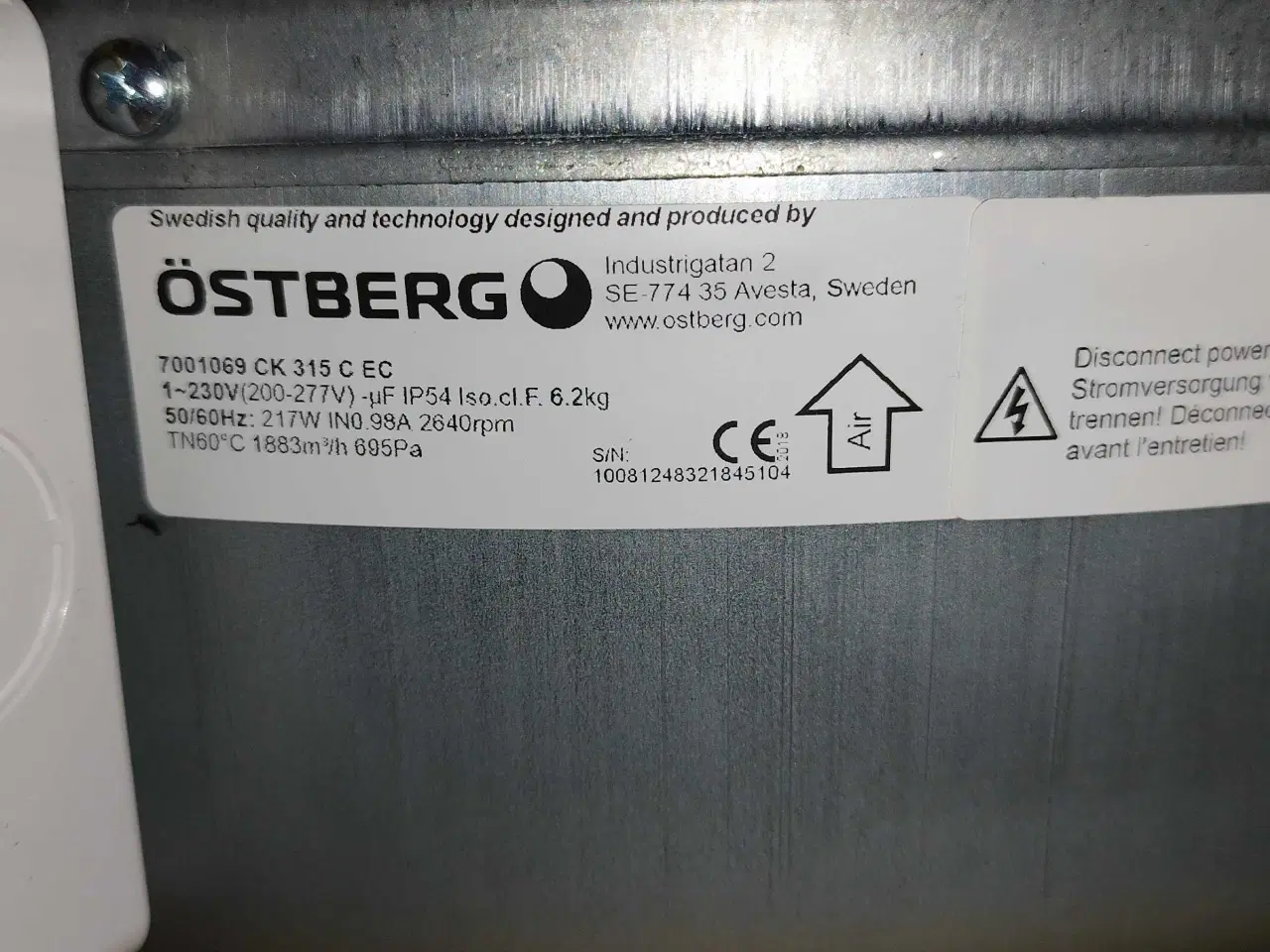 Billede 2 - Kanalventior ø315