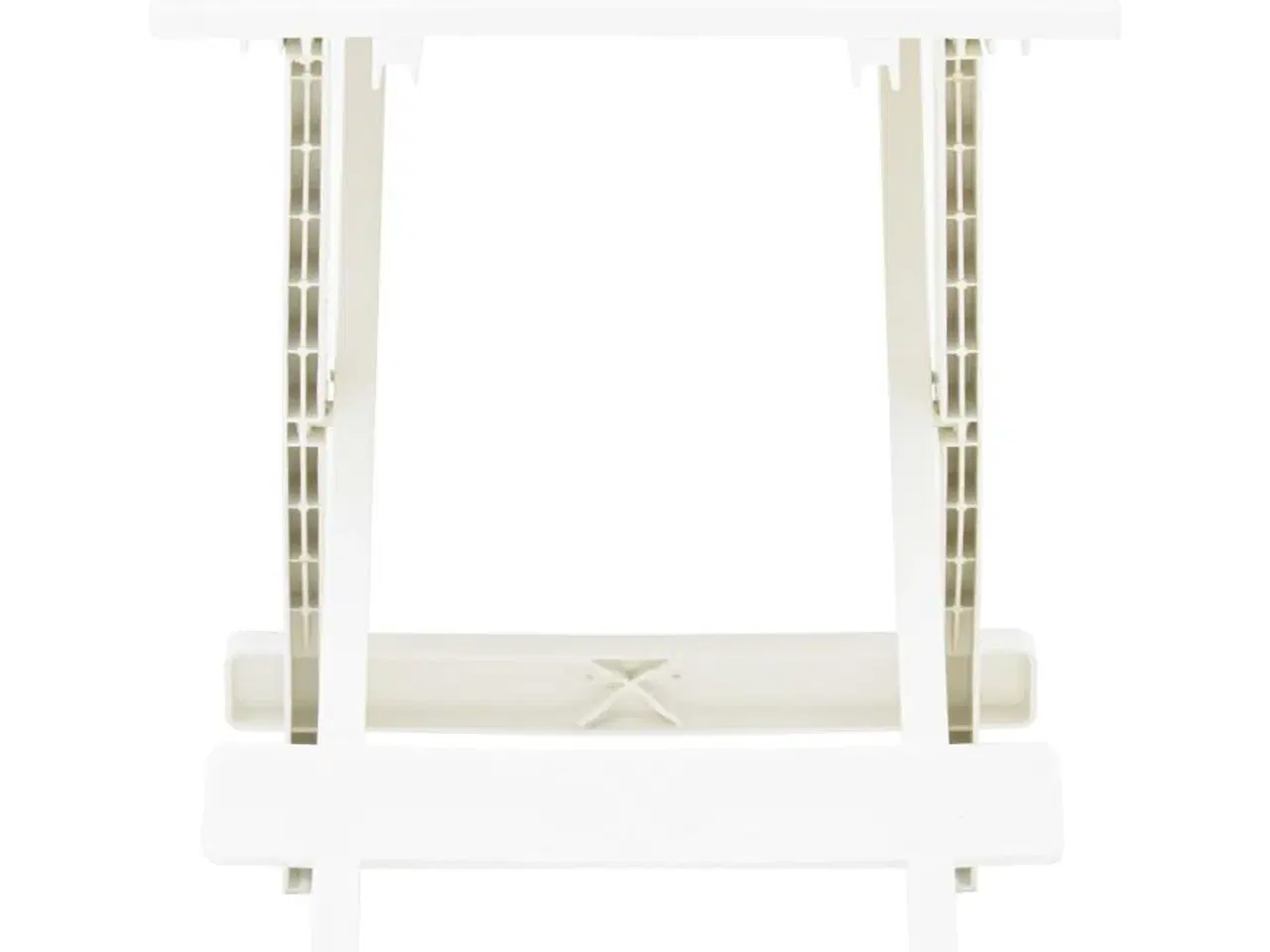 Billede 2 - Foldbart havebord 45x43x50 cm plastik hvid