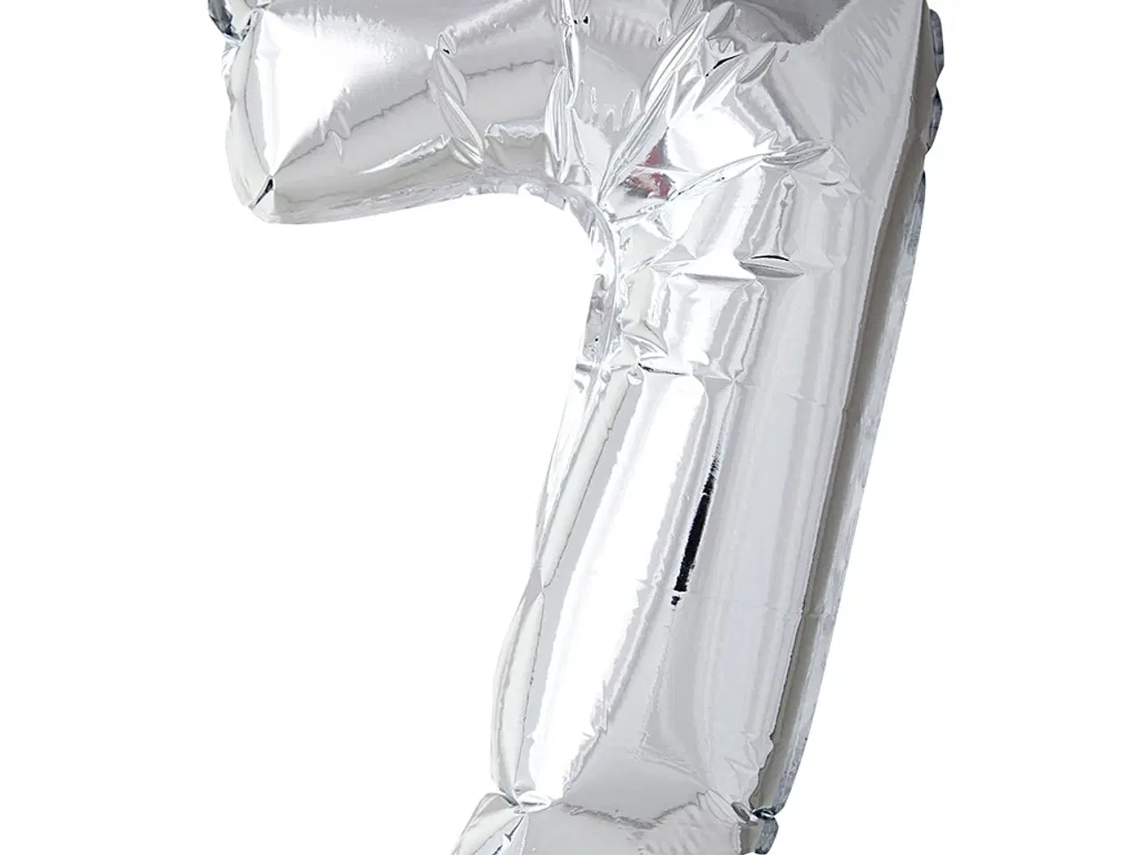 Billede 1 - Sølv Folieballon Tal 7 - 41 cm, 1 stk.