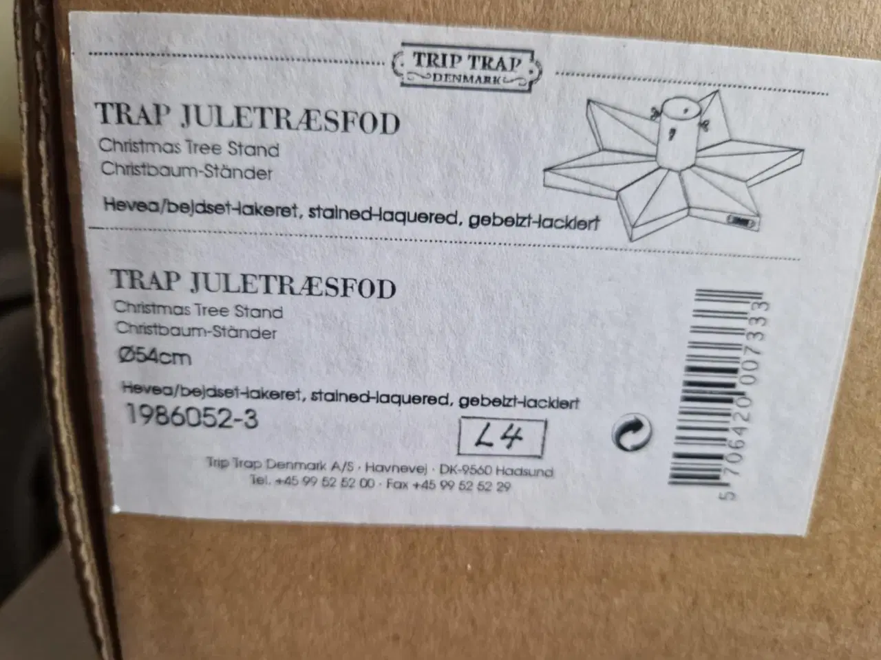 Billede 1 - Trip Trap Juletræsfod (ø54cm)