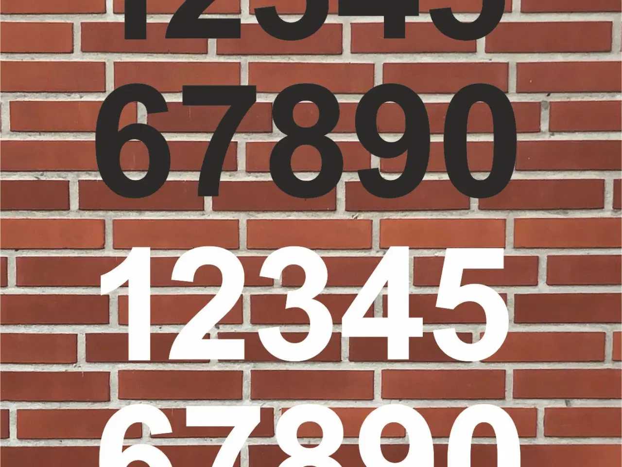 Billede 11 - Husnummer i 3 mm sort Dibond, Højde 20 cm