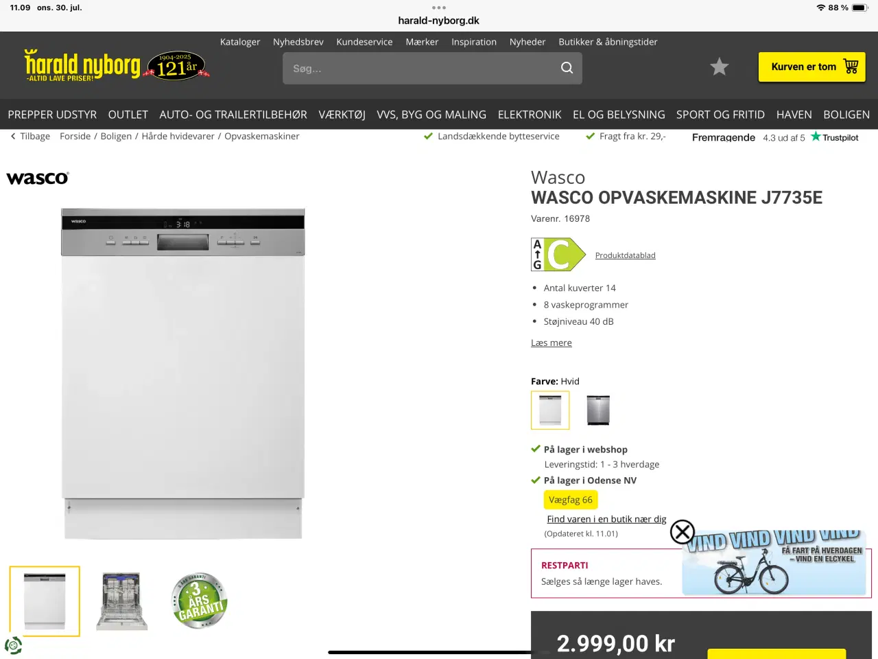 Billede 3 - Wasco Opvaskemaskine