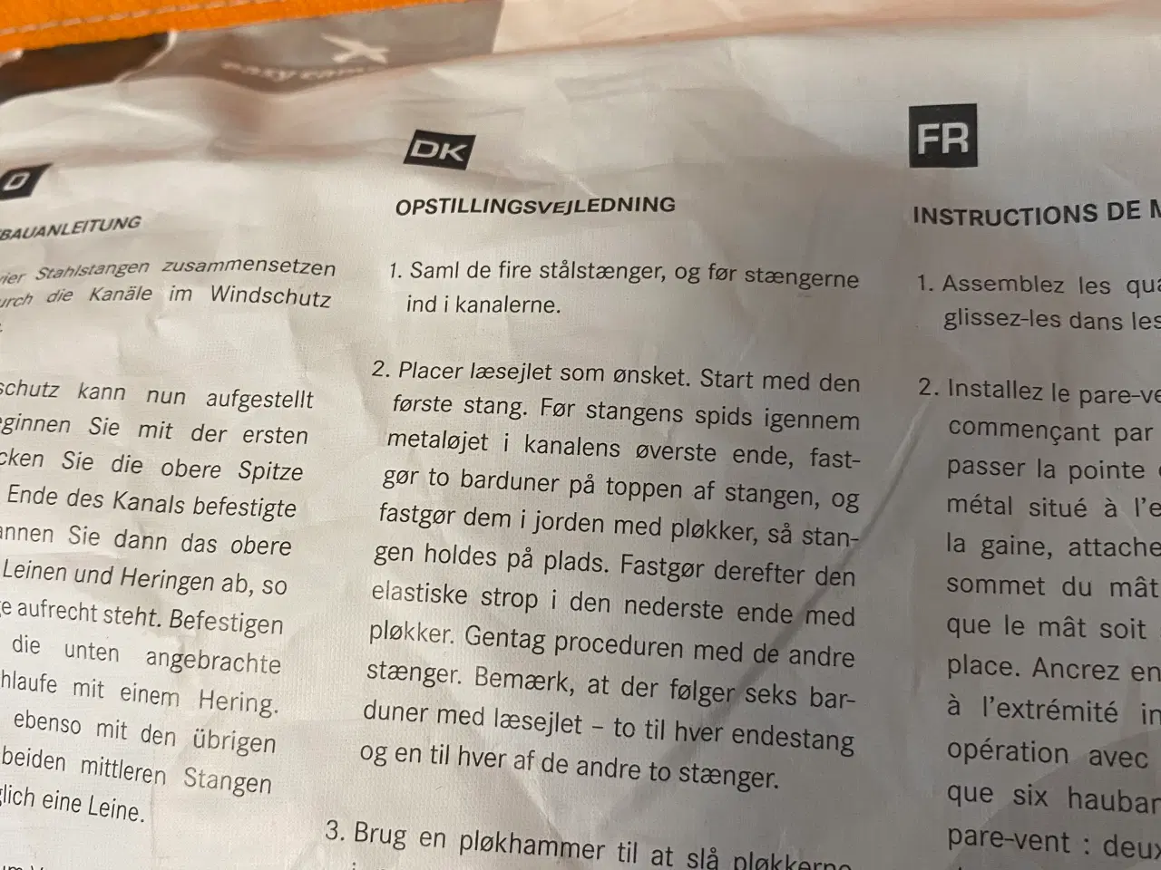 Billede 3 - Easy Camp læsejl