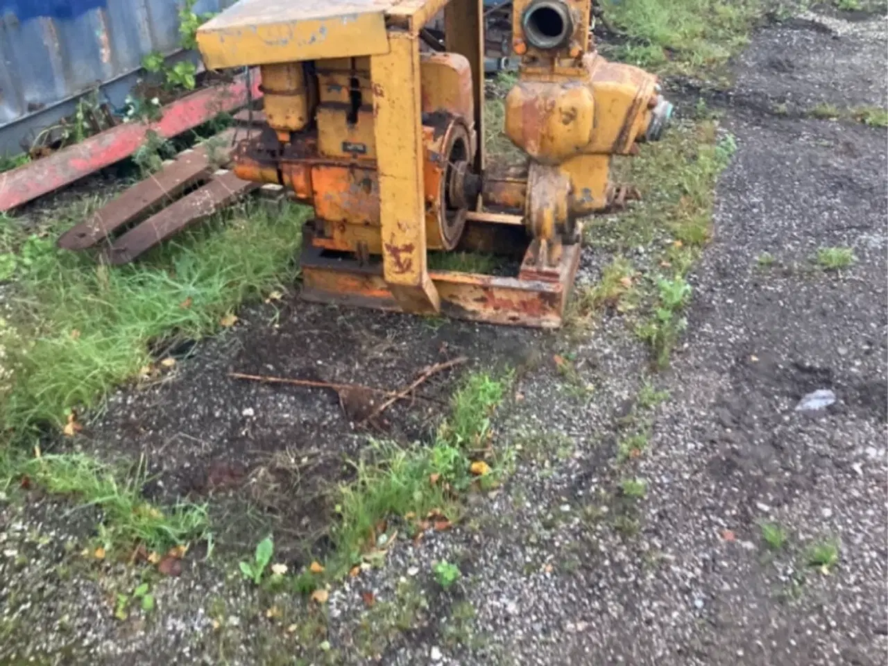 Billede 1 - Gul kraftig vandpumpe