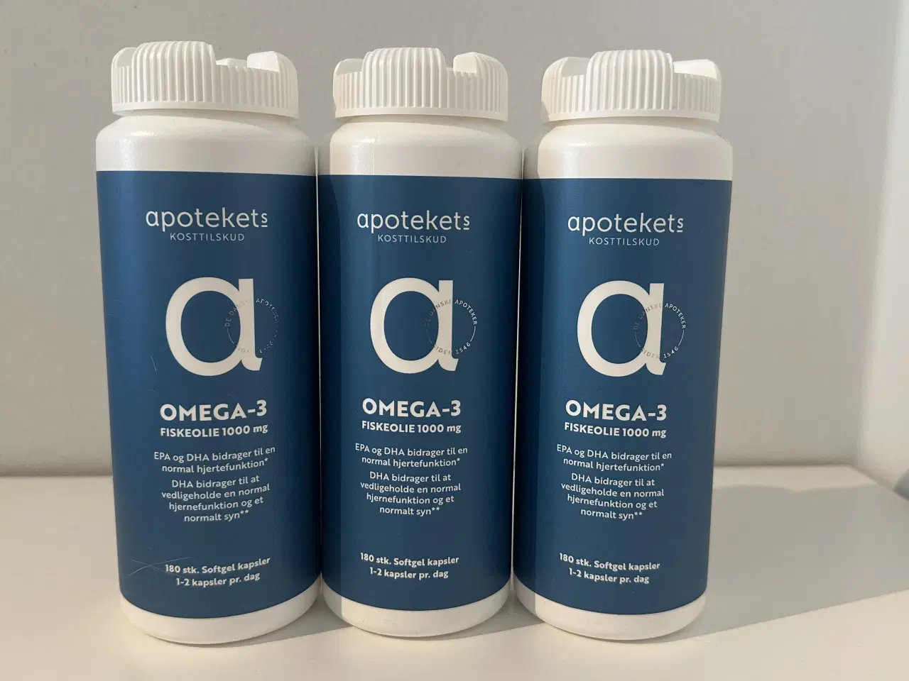 Billede 1 - UÅBNET: Apotekets Omega-3 Fiskeolie