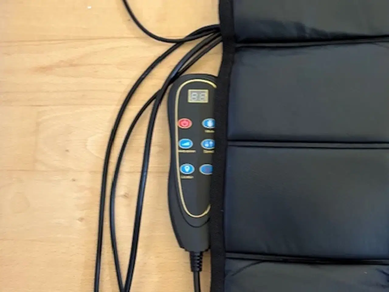 Billede 2 - Elektrisk massagemåtte sort med 10 zoner