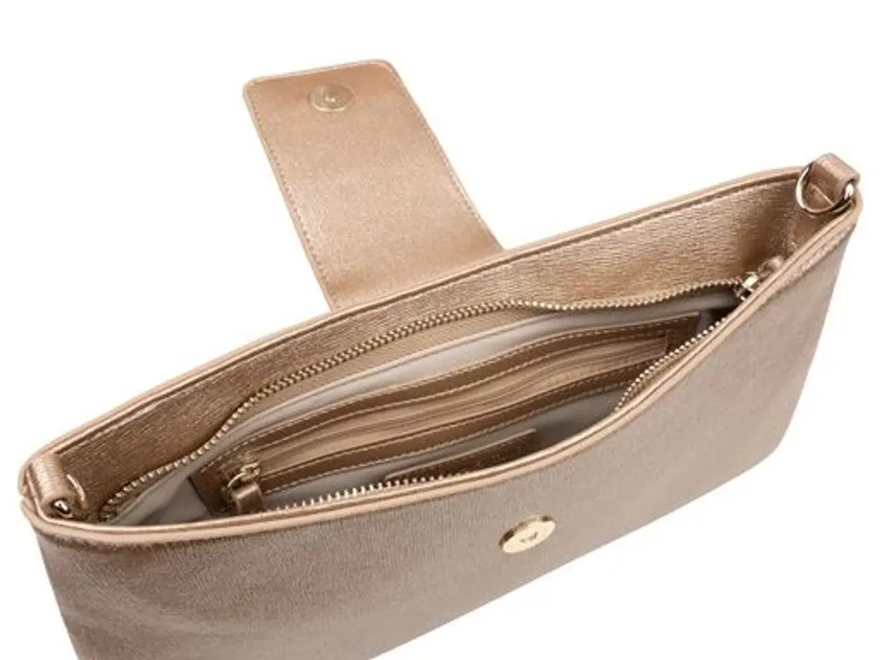 Billede 1 - Beige Skind Valentino/Accessorize Festtaske