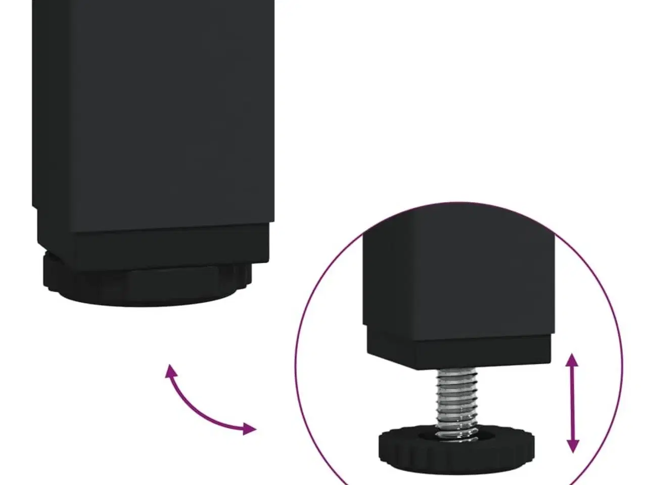 Billede 7 - Tøjstativ med hylder konstrueret træ sort