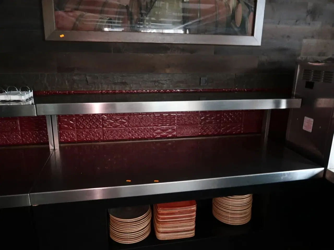 Billede 2 - Bar-/serveringsstation i rustfrit stål (integreret modul)