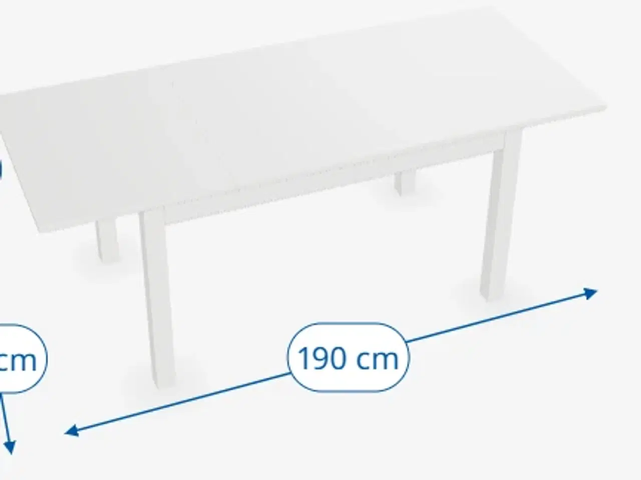 Billede 3 - 950kr Bord med udtræk- I god stand
