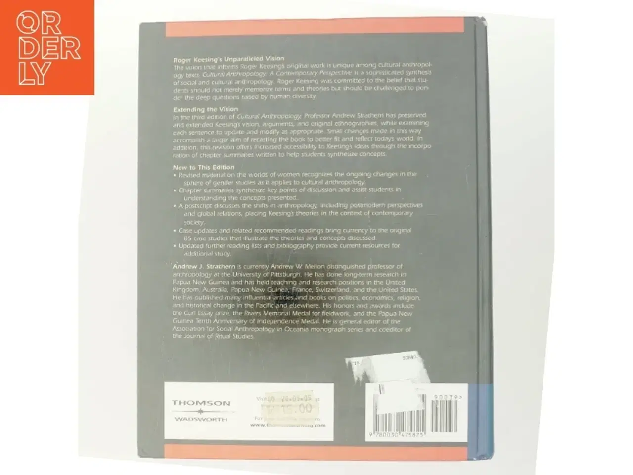 Billede 3 - Cultural Anthropology af Andrew J. Strathern (Bog)