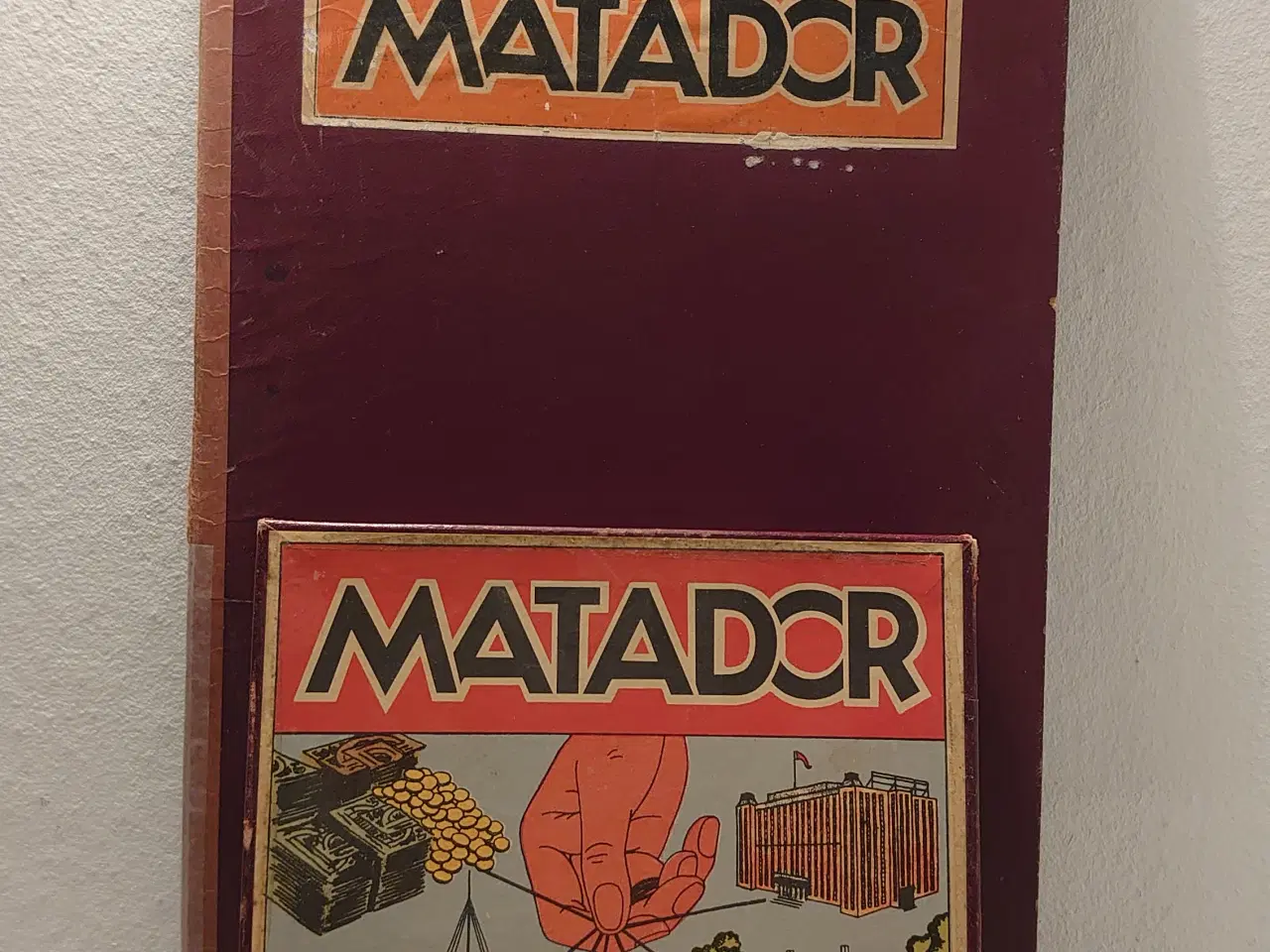 Billede 1 - Komplet matadorspil fra før 1948 med metalbiler.